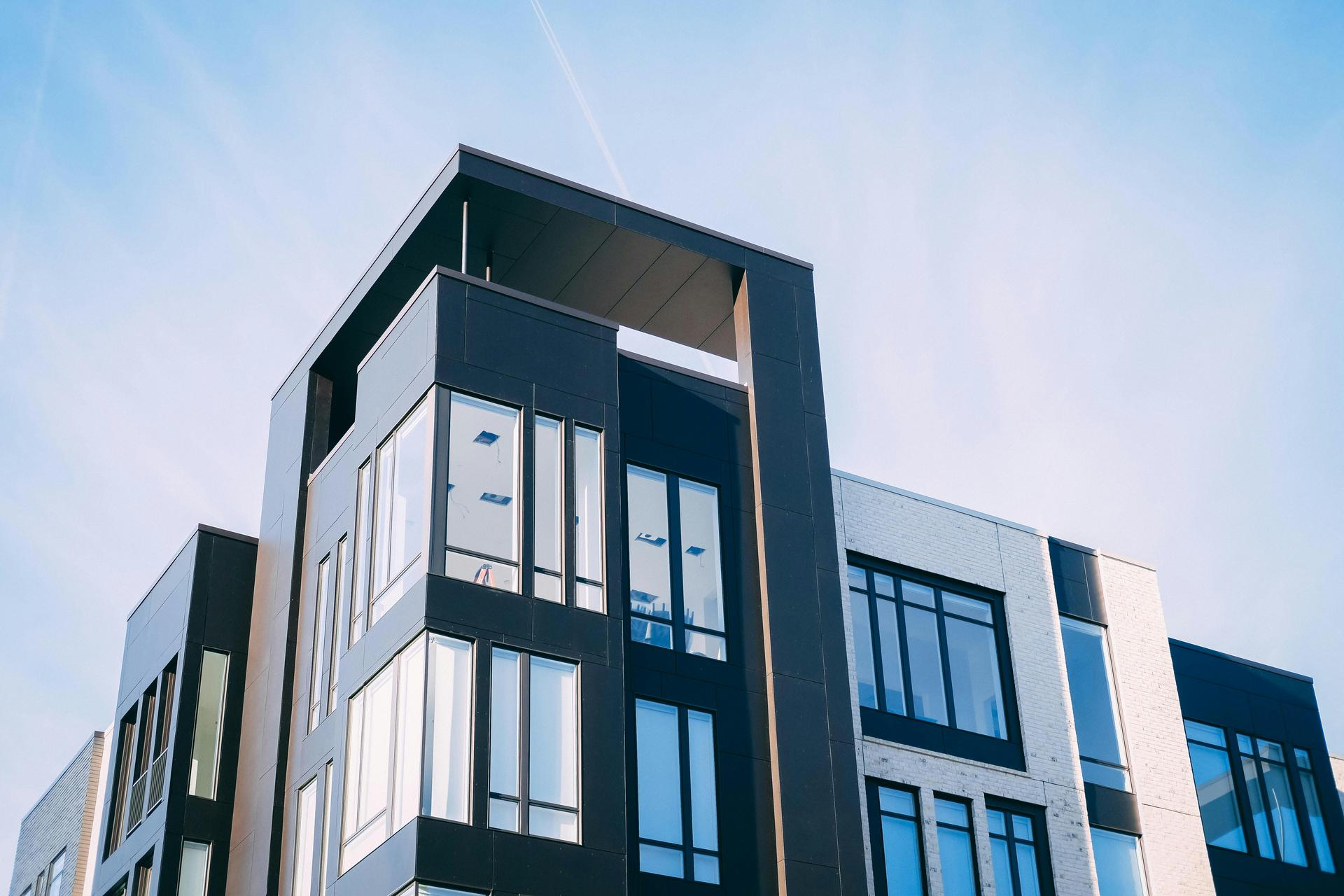 Apartment building seen from the outside